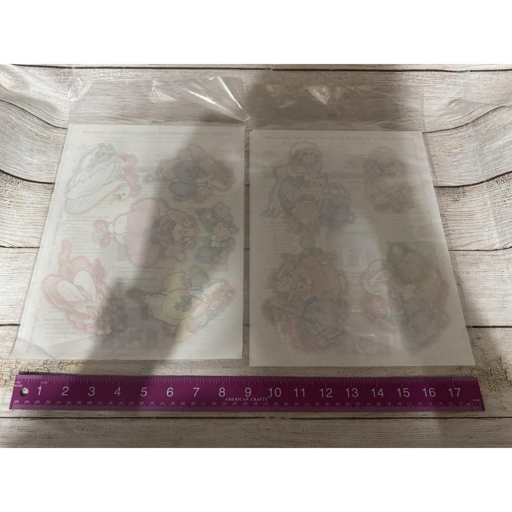 Lot of 6 NOS Maxwell Iron-On Transfers by Julie's Journey Bunny Floral Ballet H - Picture 3 of 7